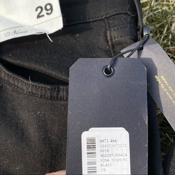 NWT Rag & Bone Nina High Rise skinny black jeans sz 29 - Picture 12 of 12